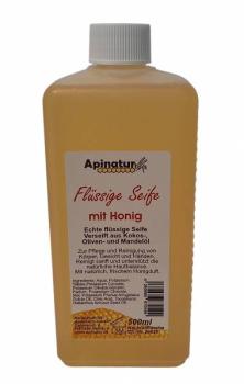 Apinatur Flüssige Honigseife 500ml Nachfüllflasche